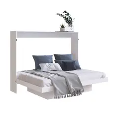 HOGA - Cama plegable horizontal 2 plazas 158x196x154 cm