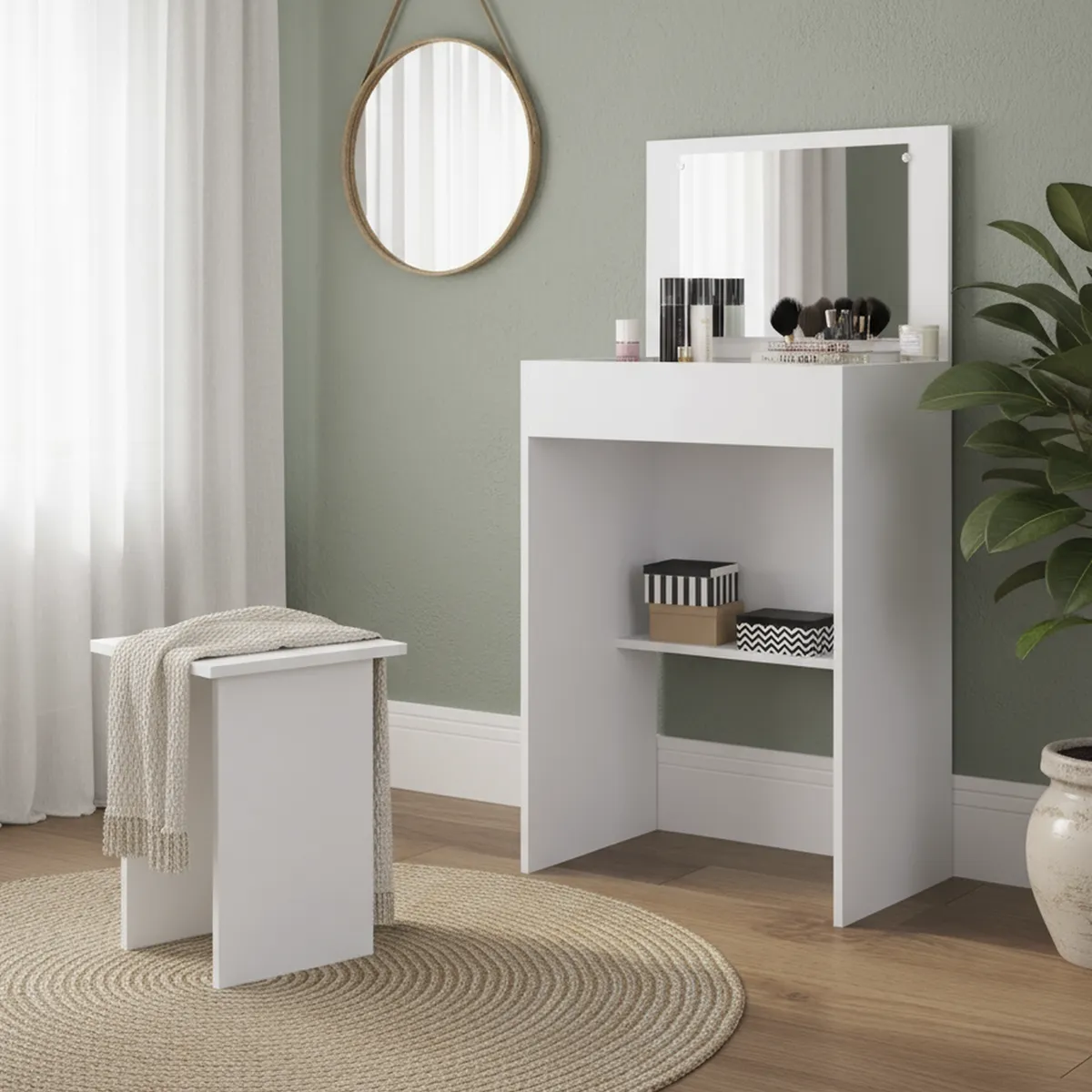 HOGA - Tocador Mimo 57x116x36 cm Blanco