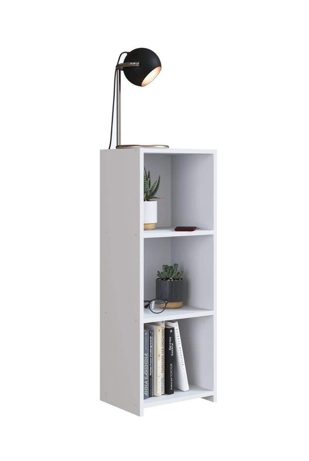 HOGA - Estante Galindo MDP 3 Nivel(es) 33x90x26 cm Blanco