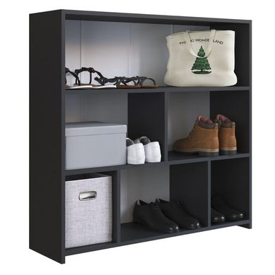 Estante multiuso emma negro 90x93x26 cm