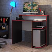 Escritorio gamer power negro 90x100x53 cm