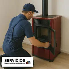 SERVICIOS HOGAR - Instalación Calefactor a Pellet en casa de 1 piso OTRAS MARCAS