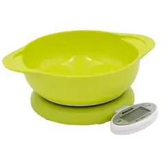 PHILCO - Balanza digital con recipiente 17x17x5 cm verde