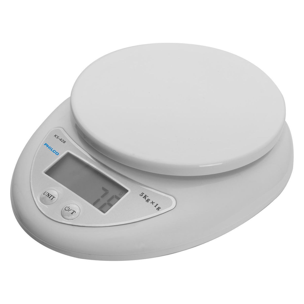 PHILCO - Balanza digital 15x18x4 cm blanca