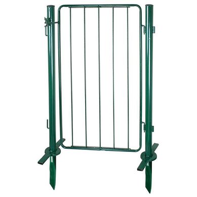 Puerta modular con postes metal 100x60 cm verde