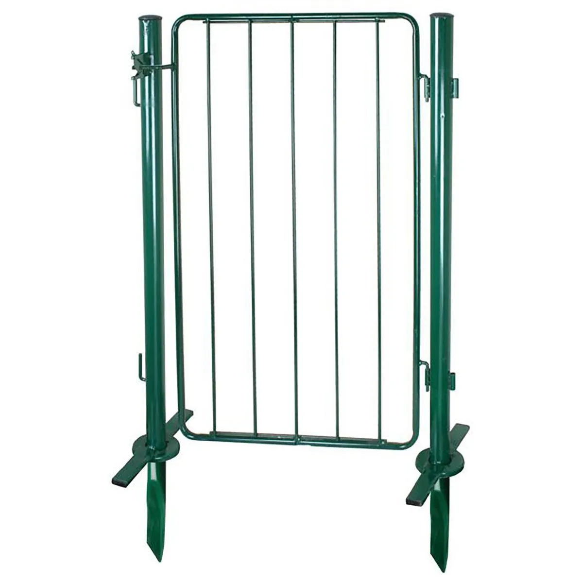 ERGO - Puerta de Reja Modular con Postes Metal 0.6x1 metros Verde