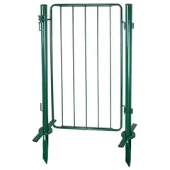 ERGO - Puerta modular con postes metal 100x60 cm verde
