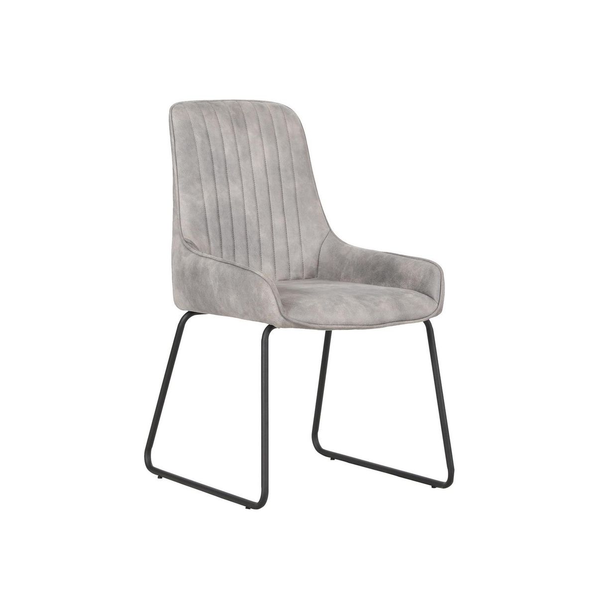 WHITE MARKET - Silla Comedor Tela Gris 88x51x58.5 cm