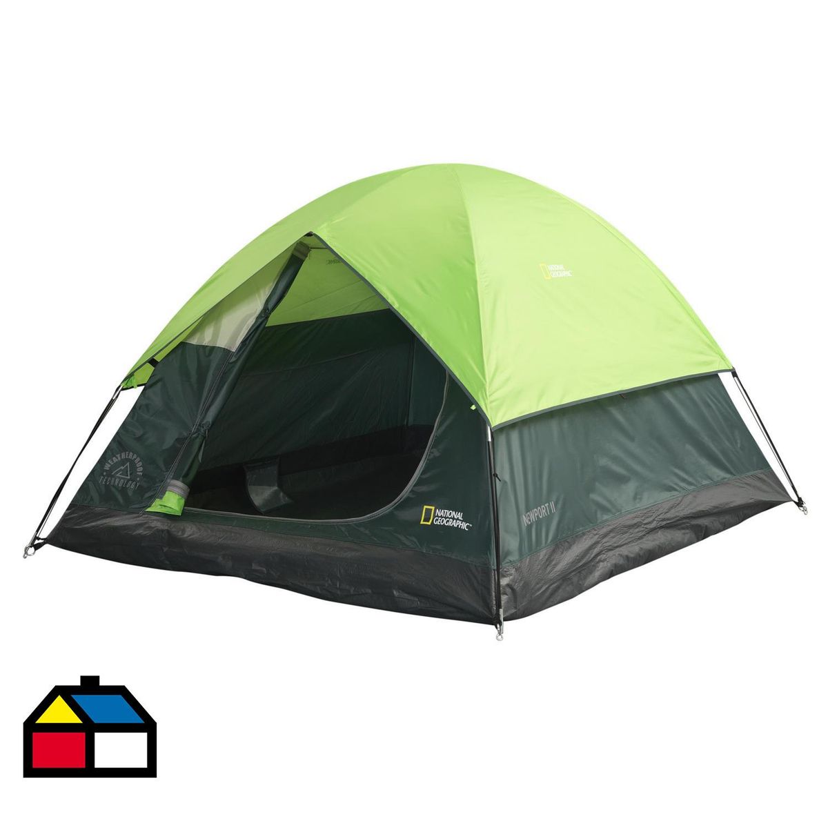 NATIONAL GEOGRAPHIC - Carpa Camping Newport 2 Personas Verde