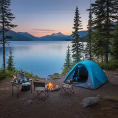 NATIONAL GEOGRAPHIC - Carpa Camping Tayrona 6 Personas Azul