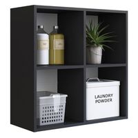 Repisa Camilo MDP 2 Nivel(es) 63x63x26 cm Negro