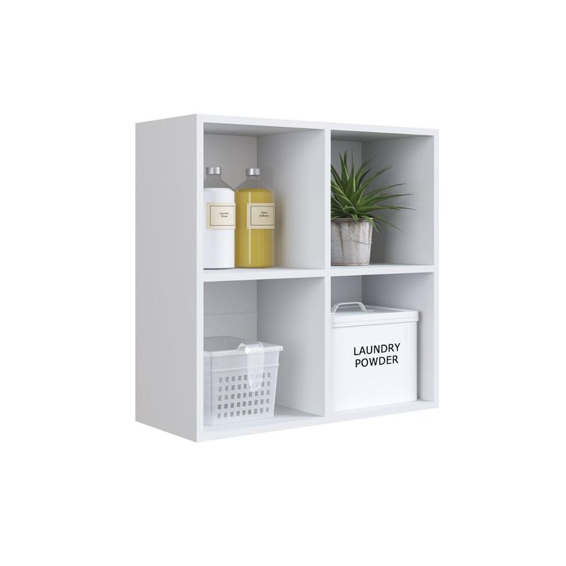 HOGA - Repisa Camilo MDP 2 Nivel(es) 63x63x26 cm Blanco