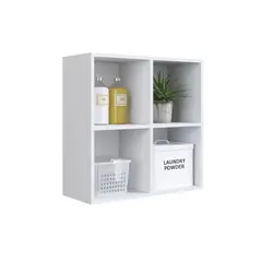 HOGA - Repisa Camilo MDP 2 Nivel(es) 63x63x26 cm Blanco