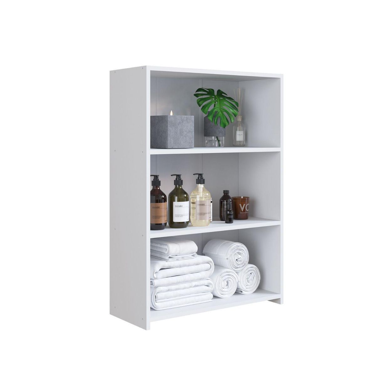 HOGA - Estante Lazo MDP 3 Nivel(es) 63x90x26 cm Blanco