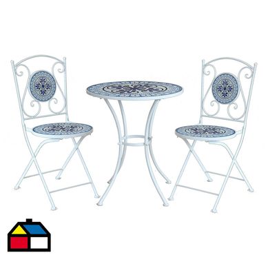 Juego de Balcn de Terraza Gracebay 2 Personas Celeste