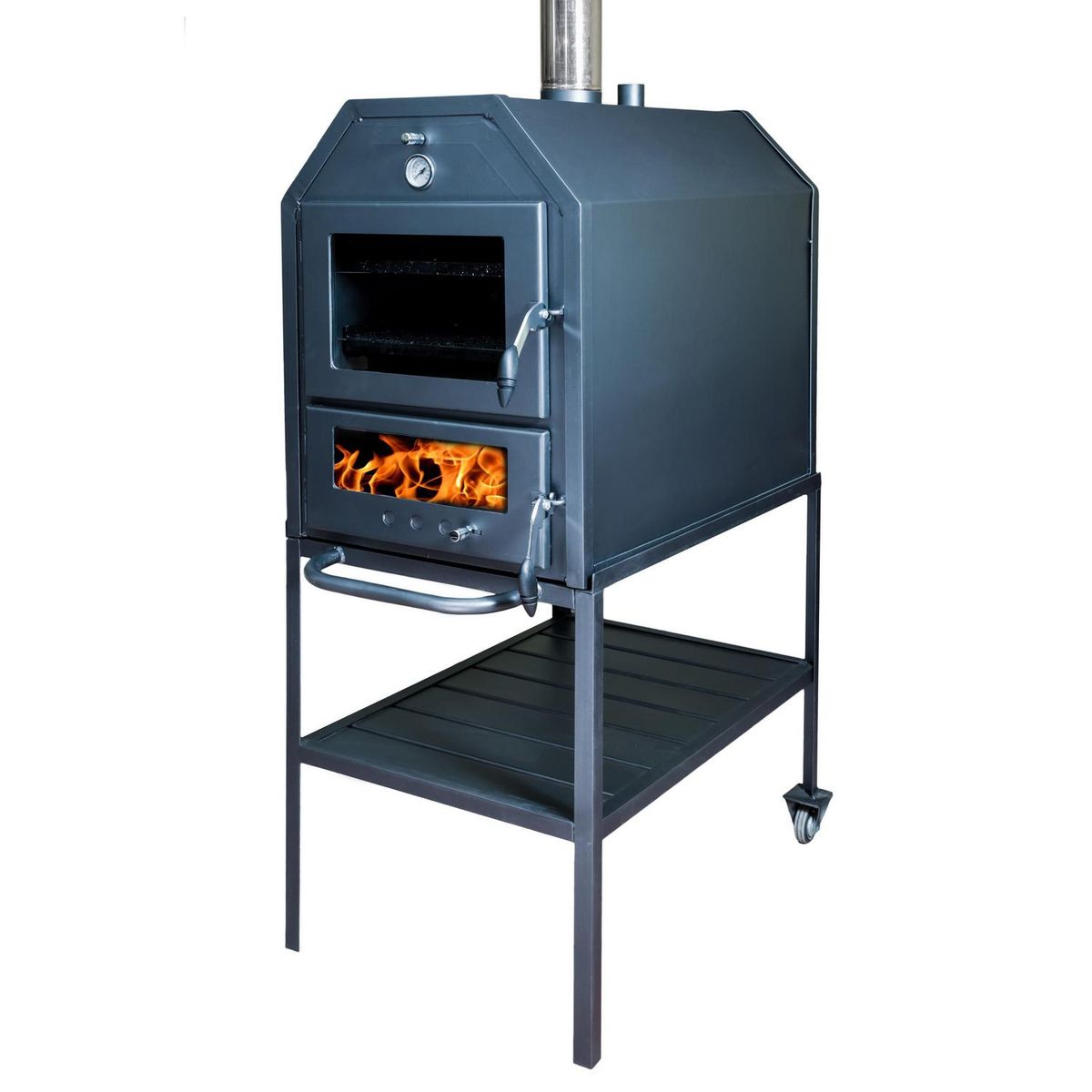 ALCAZAR - Horno a Leña Con Base Grand Metal