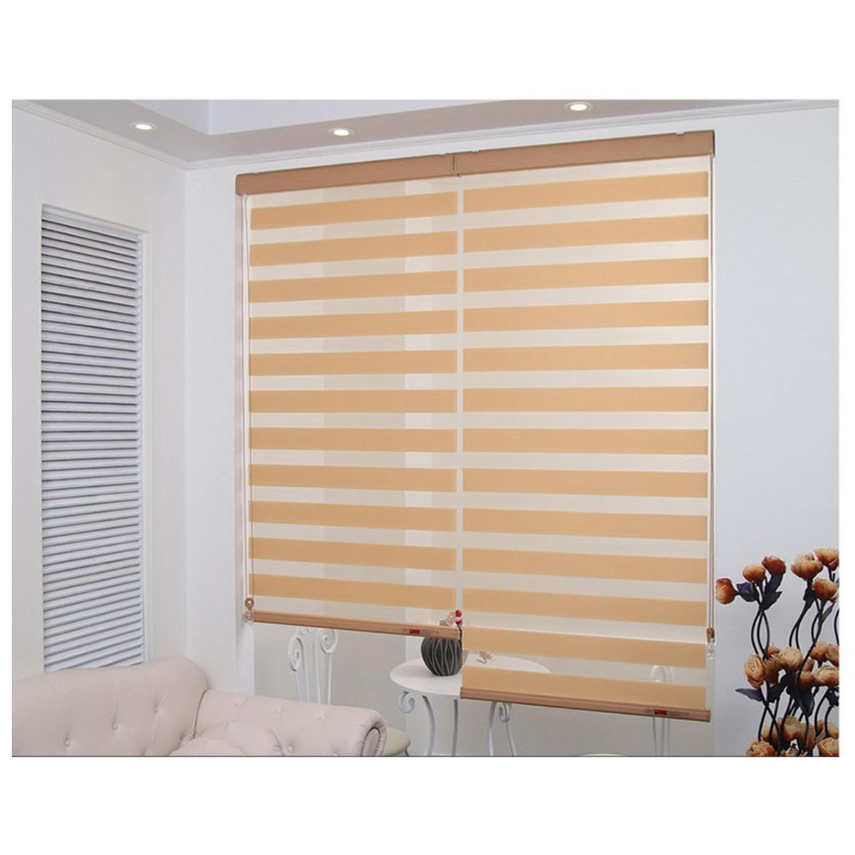 ECOWIN - Cortina roller dúo arcadia 160x180 cm beige