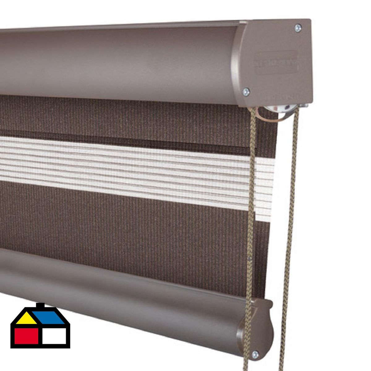 ECOWIN - Cortina roller dúo arcadia 200x180 cm café