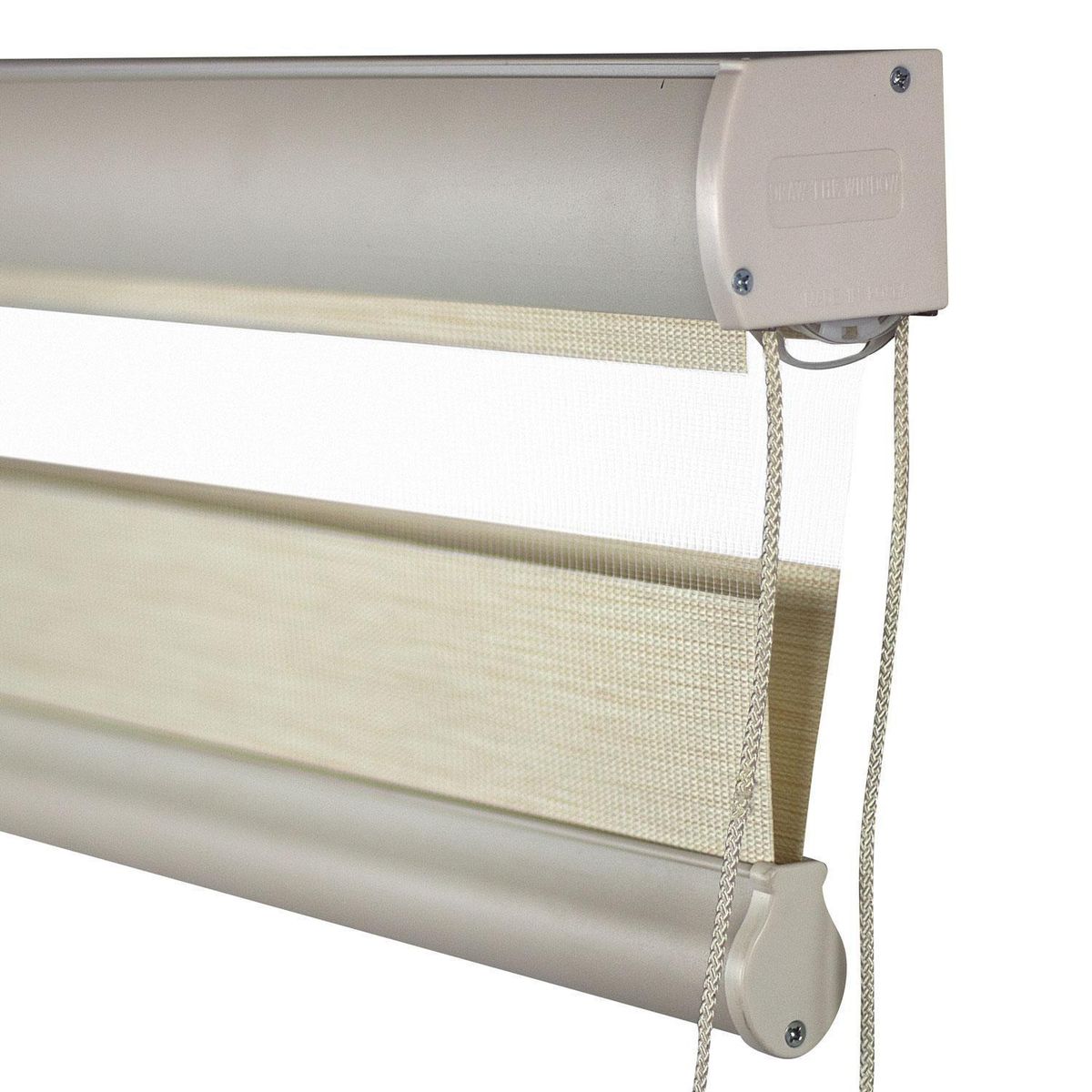 ECOWIN - Cortina roller dúo confort 160x240 cm blanco
