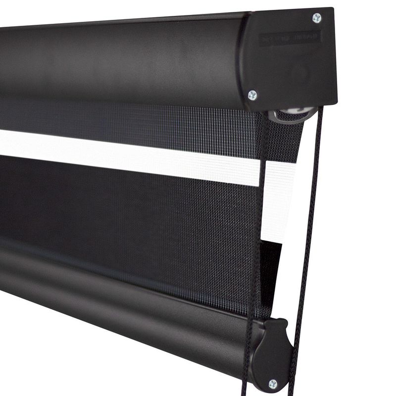 ECOWIN - Cortina roller dúo confort 160x180 cm negro