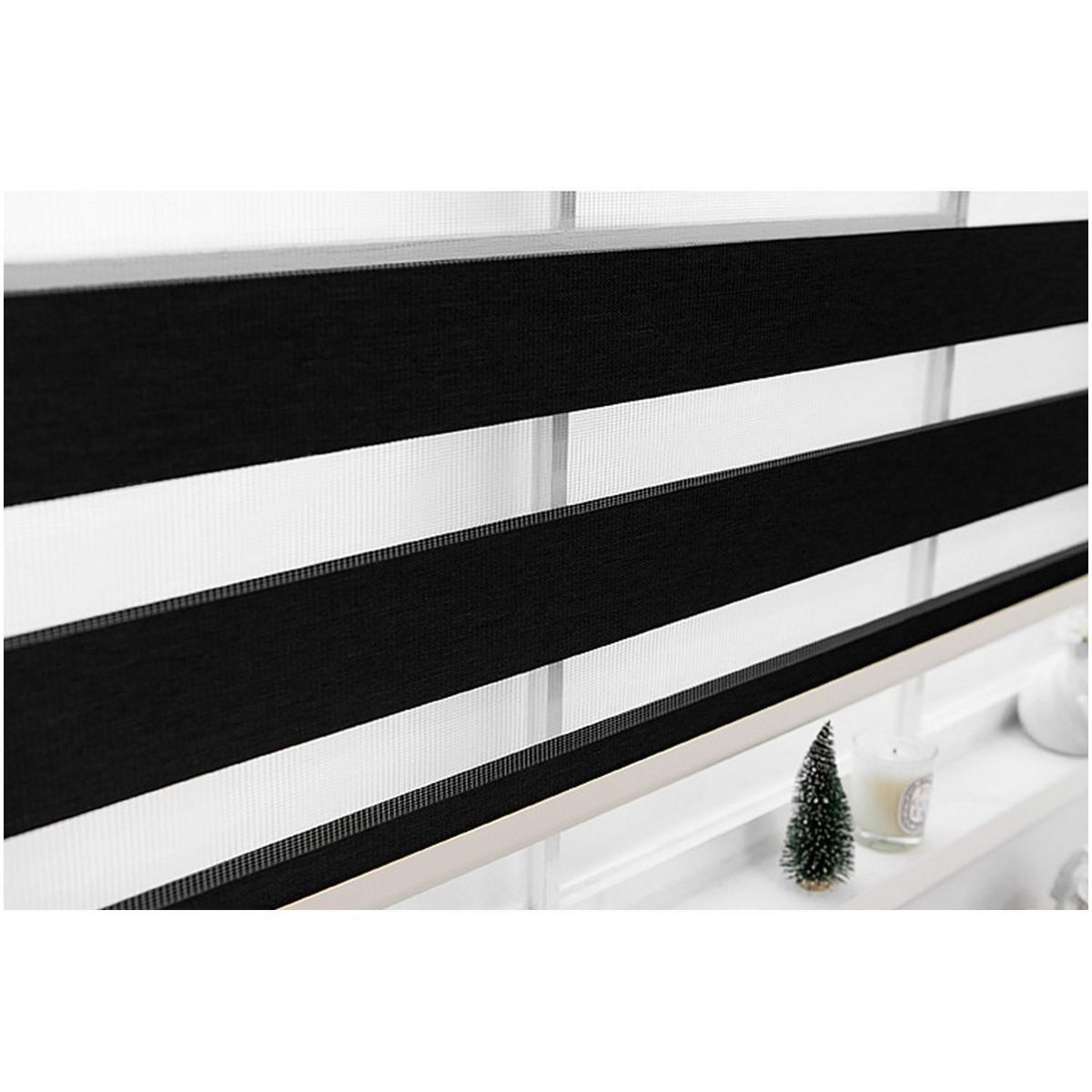 ECOWIN - Cortina roller dúo confort 160x180 cm negro