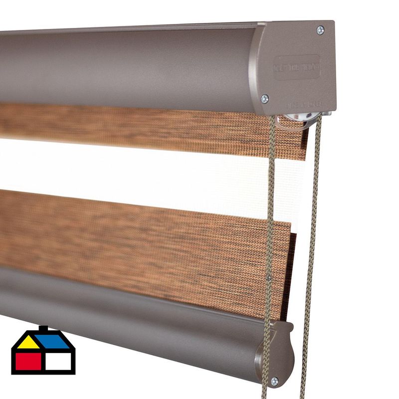 ECOWIN - Cortina roller dúo confort 200x180 cm caramelo