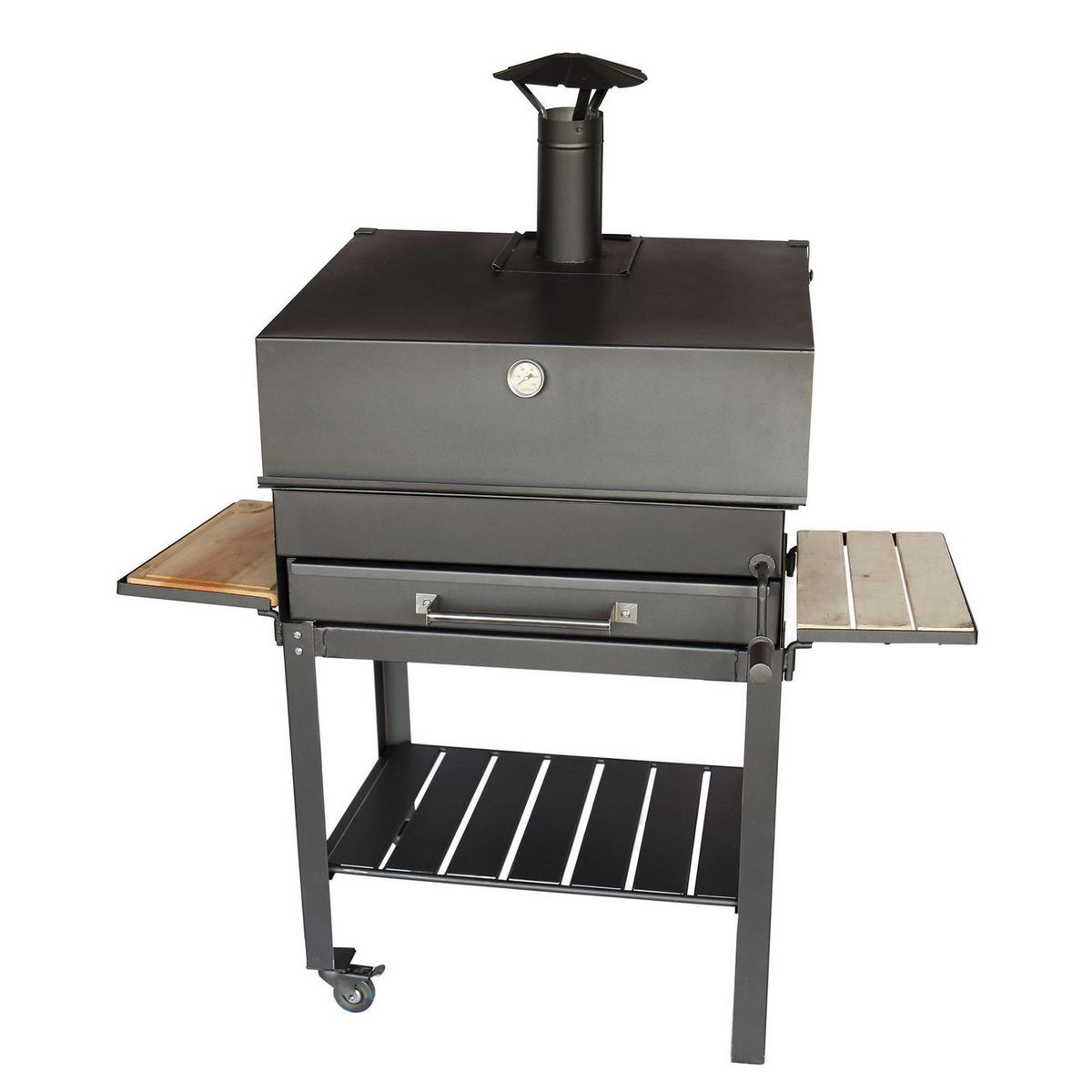 ALCAZAR - Parrilla a Carbón Maihue Tipo Ahumador Metal