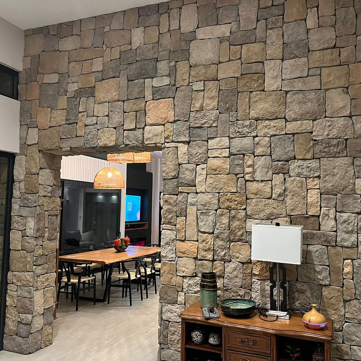 NATSTONE - Piedra Reconsituidad Toledo Multicolor 0,4 m2