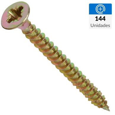Tornillo Tirafondo Cabeza Phillips Madera 1-1/2 
