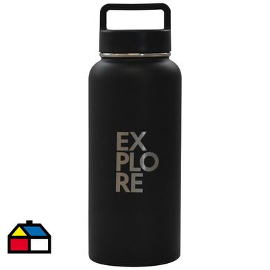 Botella metlica 960 ml negro