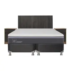 CIC - Box spring ortopedic advance b5 black king + muebles