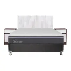 CIC - Box spring ortopedic advance b5 black 2 plazas bn + muebles