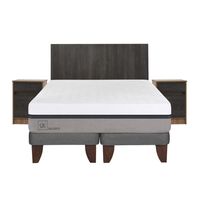Cama Europea Balance 2 Plazas Bd + Muebles