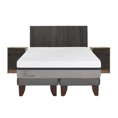 CIC - Cama europea balance 2 plazas bd + muebles
