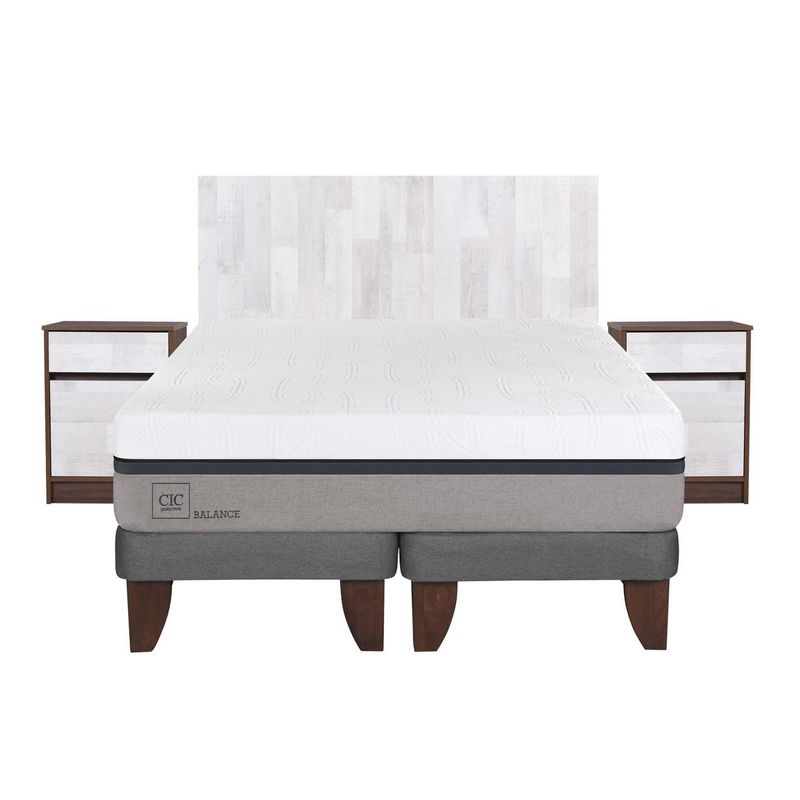 CIC - Cama europea balance king + muebles
