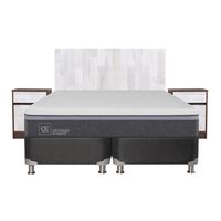 Box Spring Ortopedic Advance B5 Black 2 Plazas Bd + Muebles