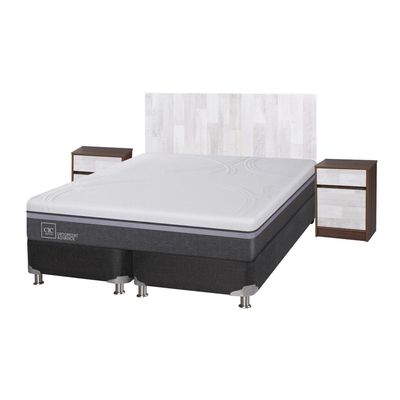 Imagen 2 del producto Box Spring Ortopedic Advance B5 Black 2 Plazas Bd + Muebles