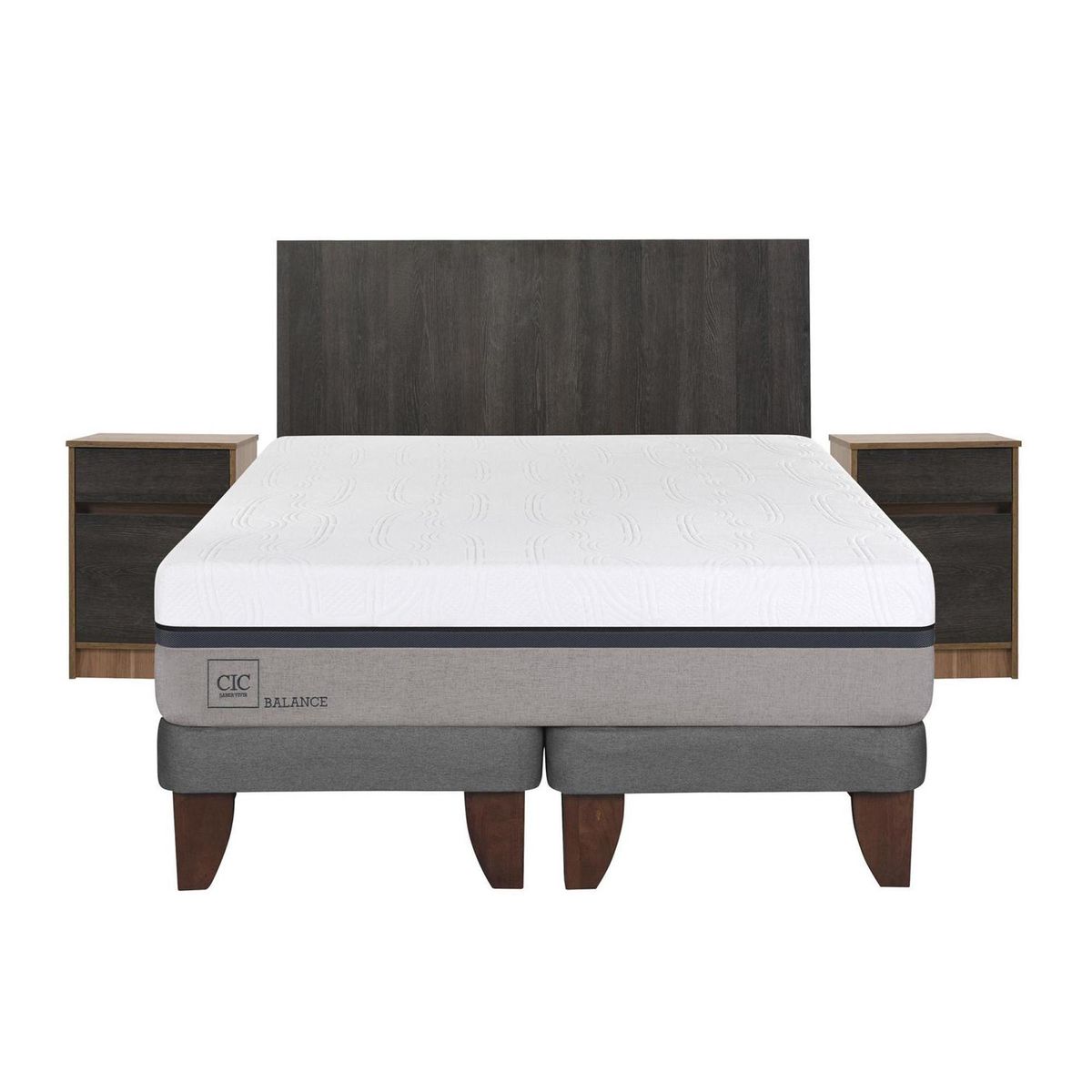 CIC - Cama europea balance king + muebles