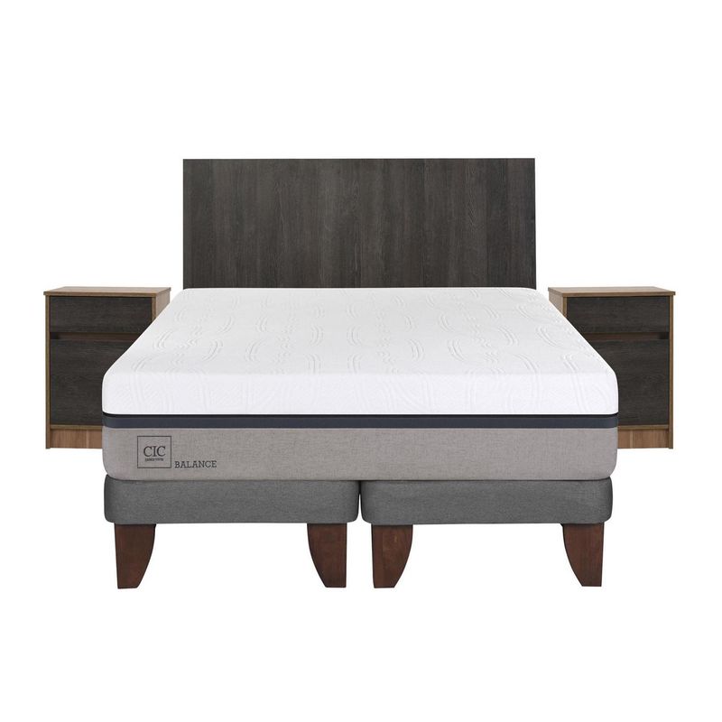 CIC - Cama europea balance king + muebles