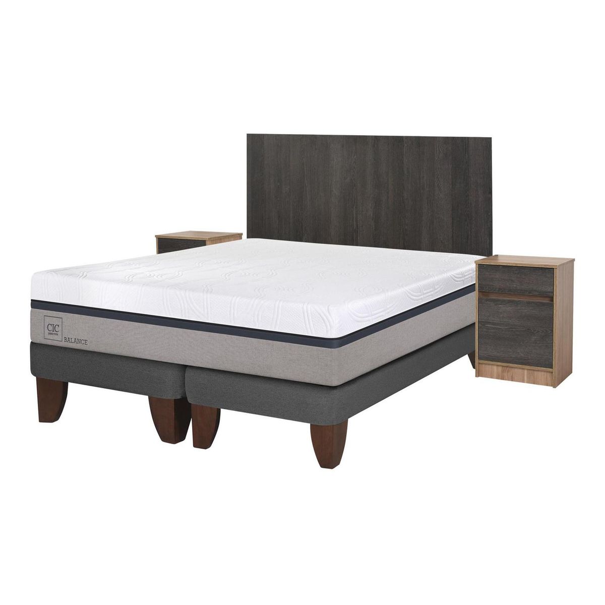 CIC - Cama europea balance king + muebles