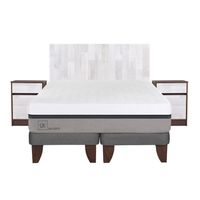 Cama Europea Balance 2 Plazas Bd + Muebles