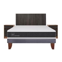 Cama Europea New Ortopedic 2 Plazas Bn + Muebles