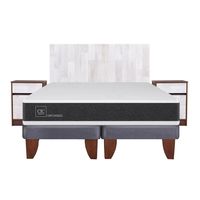 Cama Europea New Ortopedic 2 Plazas Bd + Muebles