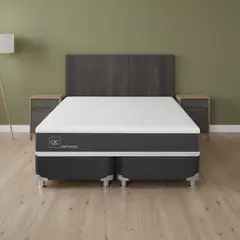 CIC - Box Spring New Ortopedic B5 Black 2 Plazas Bd + Muebles