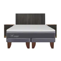 CIC - Cama europea ortopedic advance king + muebles