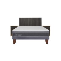 Cama Europea Ortopedic Advance 2 Plazas Bn + Muebles