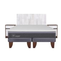 Cama Europea Ortopedic Advance 2 Plazas Bd + Muebles