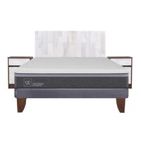 Cama Europea Ortopedic Advance 2 Plazas Bn + Muebles