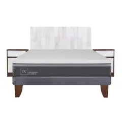 CIC - Cama Europea Ortopedic Advance 2 Plazas Bn + Muebles