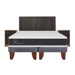 CIC - Cama europea new ortopedic king + muebles